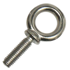 Shoulder Type Machinery Eye Bolt - 3/8" x 1-1/4"  (Stainless Steel) 
