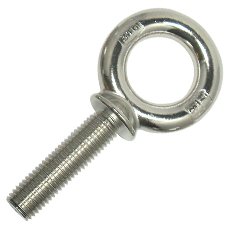 Shoulder Type Machinery Eye Bolt - 7/8" x 3-1/4"  (Stainless Steel) 