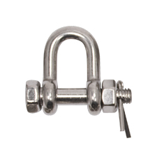 1/4" Stainless Steel Bolt Type Chain Shackle 