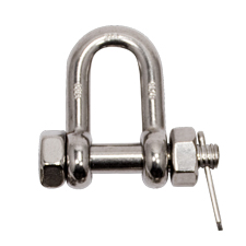 5/16" Stainless Steel Bolt Type Chain Shackle 