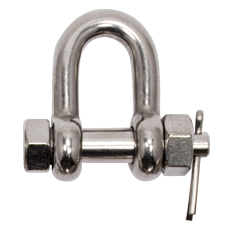 3/8" Stainless Steel Bolt Type Chain Shackle 