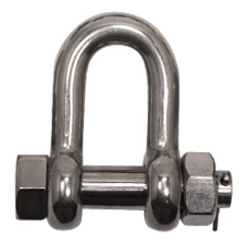 5/8" Stainless Steel Bolt Type Chain Shackle 