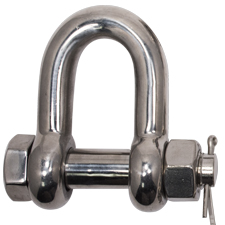 3/4" Stainless Steel Bolt Type Chain Shackle 