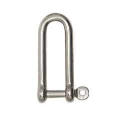 5/16" Stainless Steel Long Screw Pin 'D' Shackle 