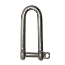3/8" Stainless Steel Long Screw Pin 'D' Shackle 