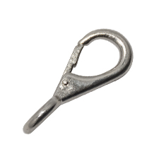 Stainless Steel Fixed Eye Snap Hook (3/8")