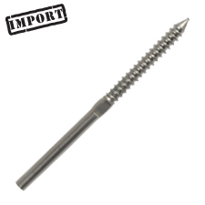 Handy Crimp Lag Stud w/ Wrench Flats  - 1/8" 