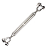 Jaw & Jaw Turnbuckle 3/8" x 6"  (S/S Precision Cast) 