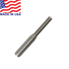 Top Hat Threaded Stud - 1/8" 