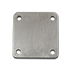 Stainless Steel Base Plate 4" x 4" x 1/4" - Mill Finish 