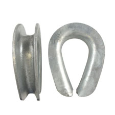 3/4" Heavy Duty Galvanized Thimbles 