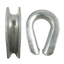 1" Heavy Duty Galvanized Thimbles 