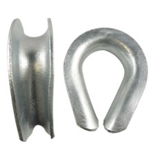 1-1/4" Heavy Duty Galvanized Thimbles 